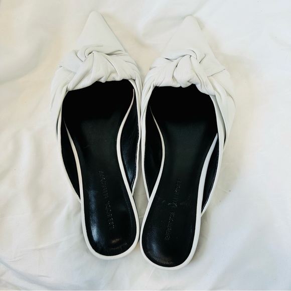 Rebecca Minkoff Coretta White Leather Mules - Picture 6 of 17
